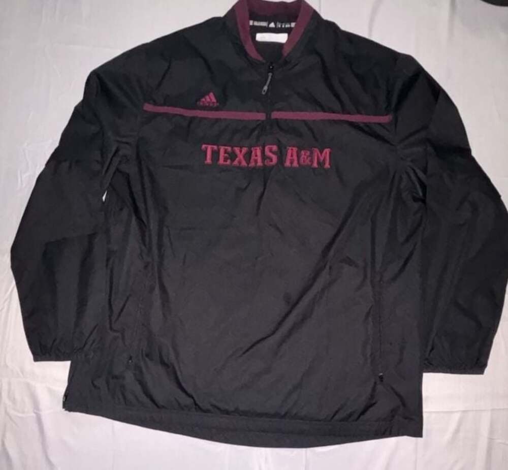 Adidas Texas A&M Aggies Men's Convertible Half-Zip Windbreaker Jacket